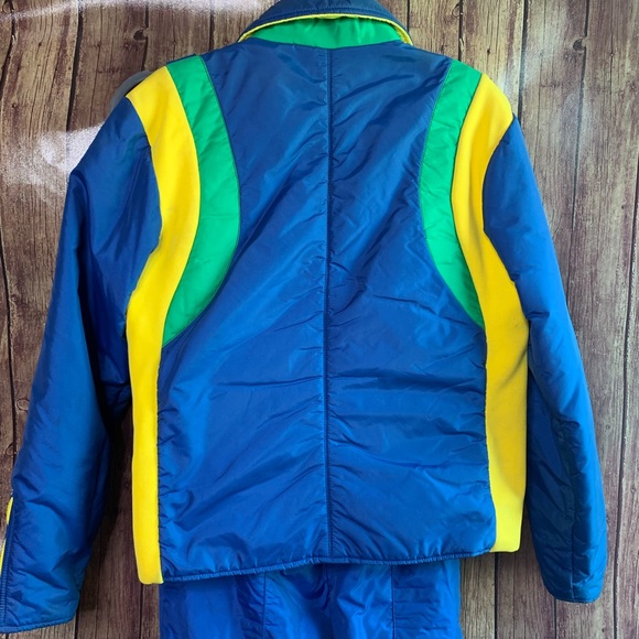 VTG Swing West Blue Two Piece Ski Suit - Picture 6 of 8